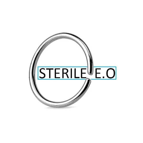 Cerchio semplice sterile in acciaio 316L misura 1.0 x 0.6