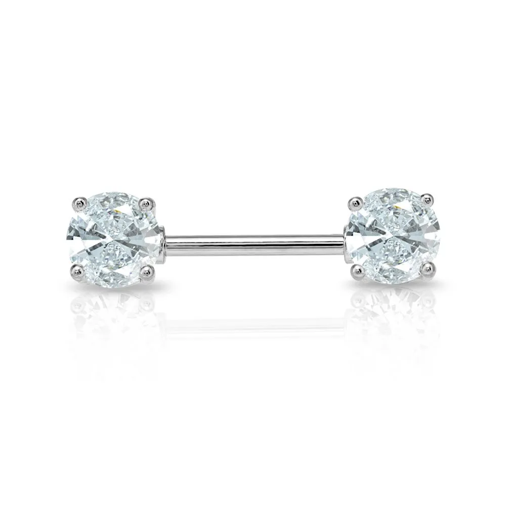  Barbell per capezzolo con Brillantini