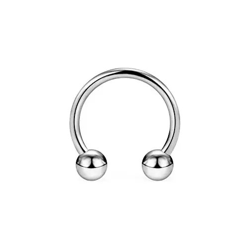 Piercing Circular Barbell con Sfere in acciaio chirurgico misura 16-14-4