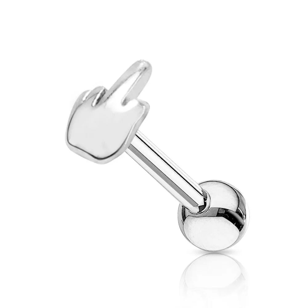Piercing Helix di Acciaio con Gesto COLORE ARGENTO 