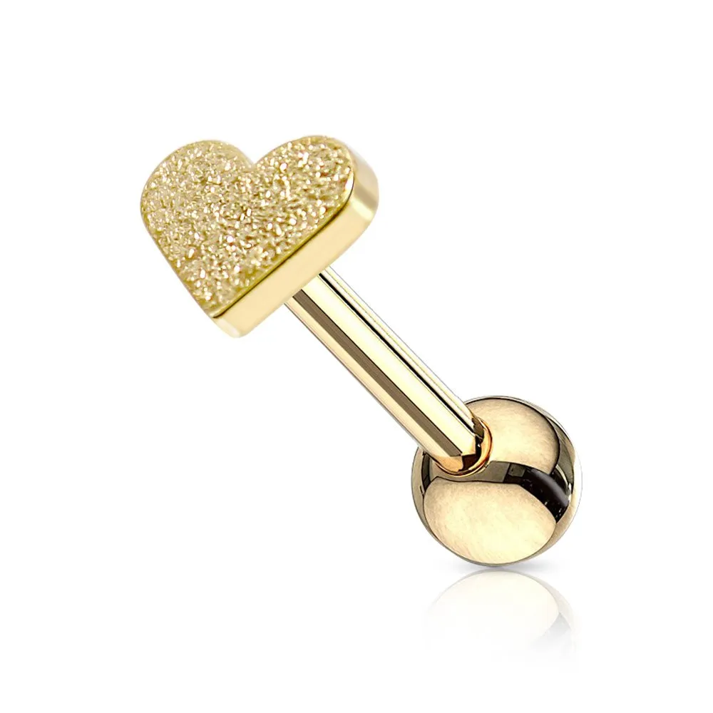 Piercing Helix di Acciaio con Cuore COLORE ORO
